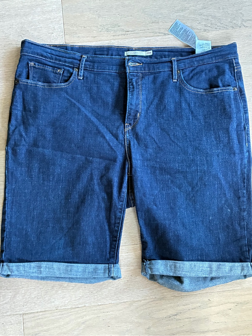 Levi’s Dark Indigo Denim Classic Bermuda Shorts